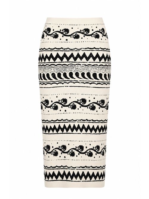 Gonna in maglia di viscosa jacquard ALBERTA FERRETTI | M0181 01051002
